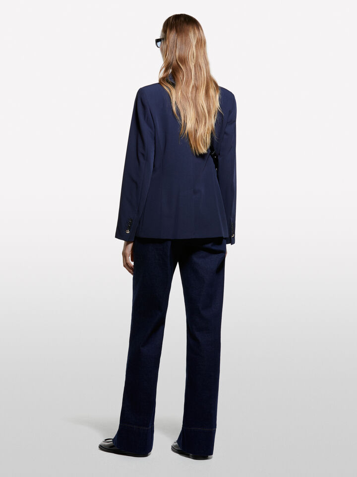 Blazer blu scuro con bottoni gold - blazer da donna - Blu Scuro | Sisley image number 2